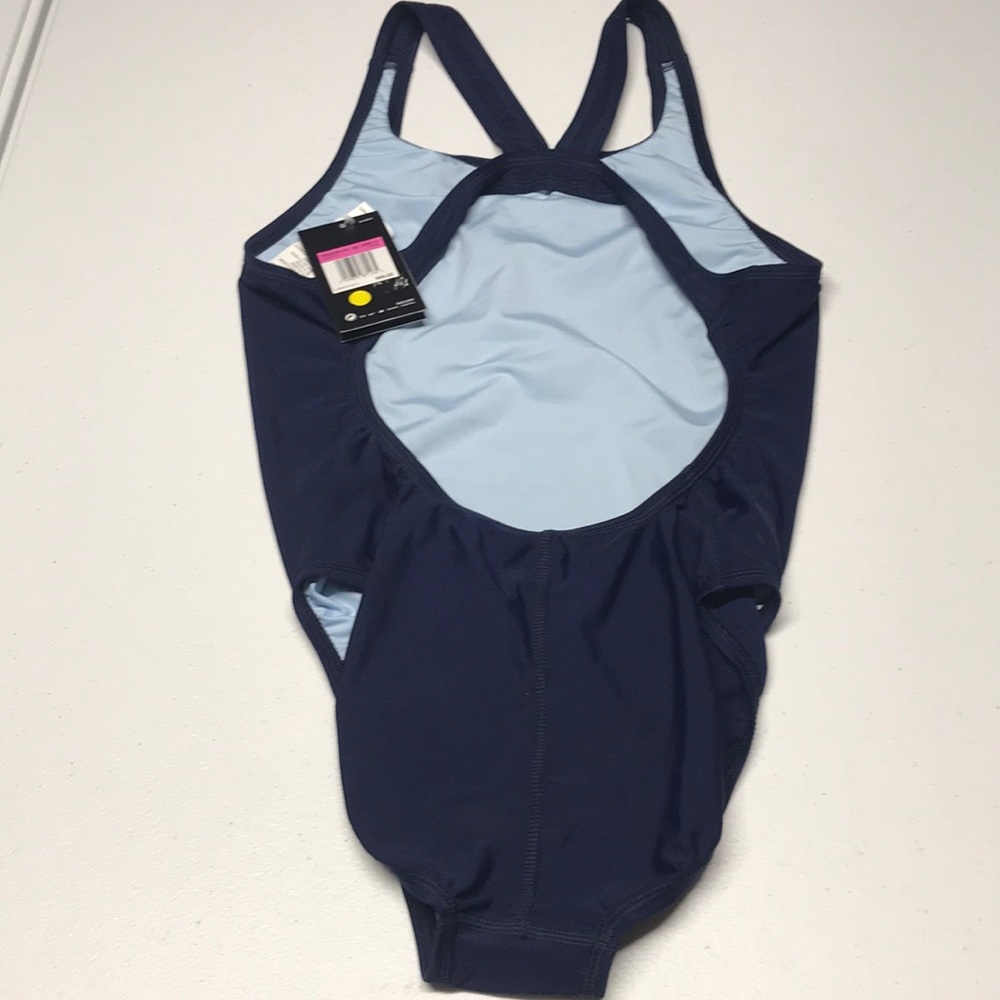 NIKE SWIM - women’s one piece blue swimsuit - Picture 3 of 5